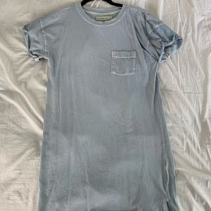 Abercrombie & Fitch Light Blue T-Shirt Dress